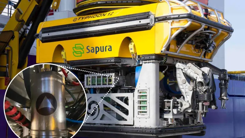 Sapura ROV equipped with Exail's Rovins Nano INS