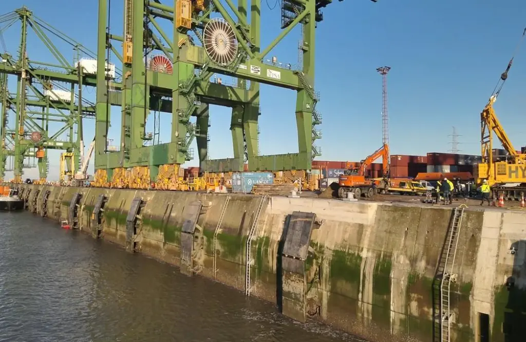 Quay at the Port of Antwerp-Bruges