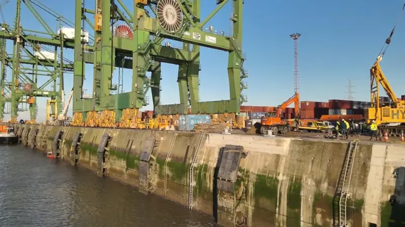 Quay at the Port of Antwerp-Bruges