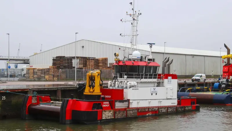 'Viking Energy' is Ports of Jersey's latest addition, a Neptune Workboats EuroCarrier 2611 workboat (Peter Barker)