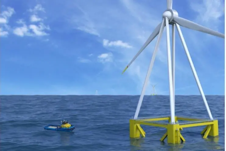 Eolink's pyramid wind turbine structure