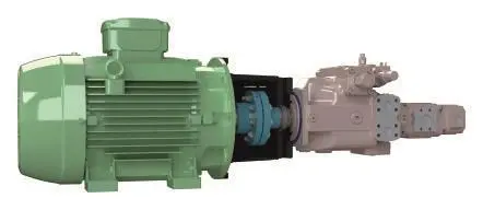 Wet mount bellhousing arrangement