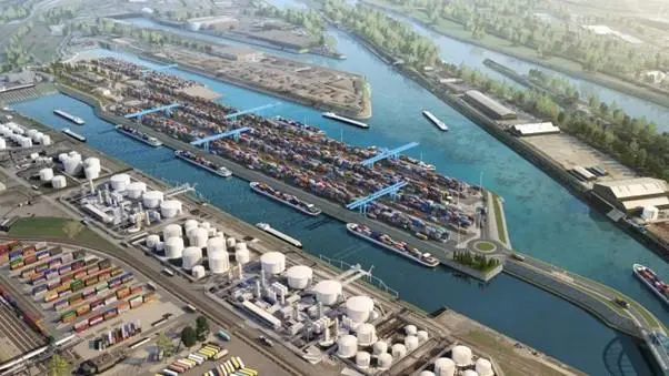 Duisburg inland container terminal