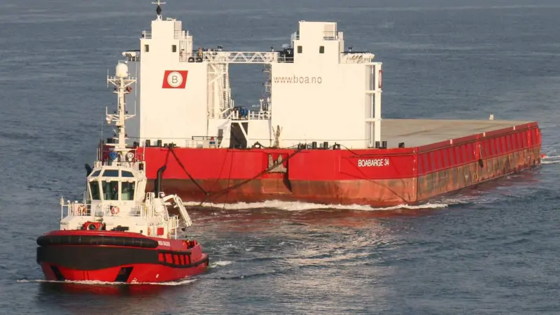 Activities for BOA's new tugs will include assisting its fleet of barges (Peter Barker)