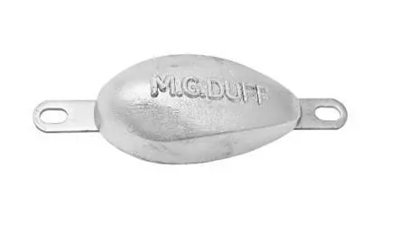 Aluminium anode - as effective as zinc but less damaging to the environment