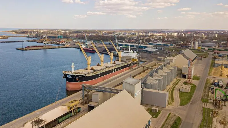Port of Liepafa on the Baltic Sea, Latvia