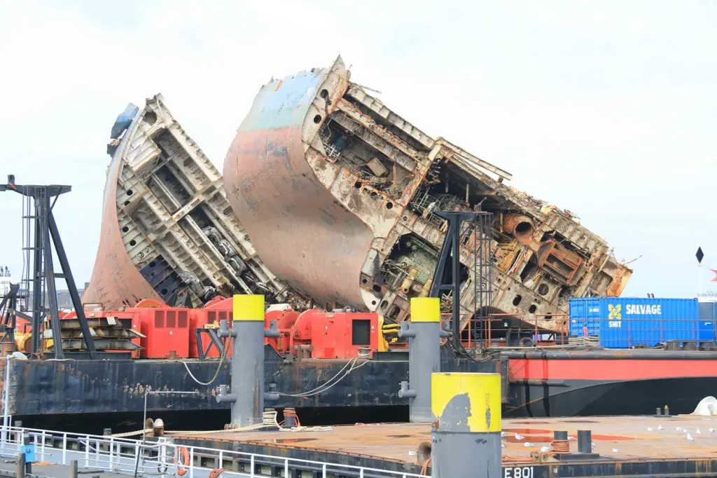 Wreck removal forms part of the marine salvage industry's workload (Peter Barker)