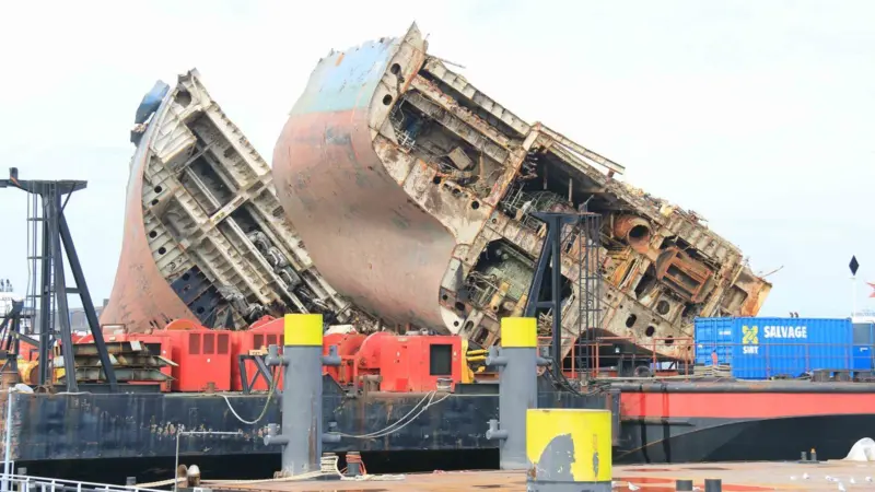 Wreck removal forms part of the marine salvage industry's workload (Peter Barker)