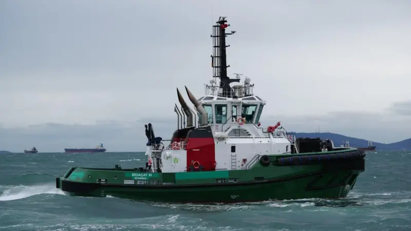 'Camperdown' under its builder's name is now on passage to Aberdeen (Sanmar)