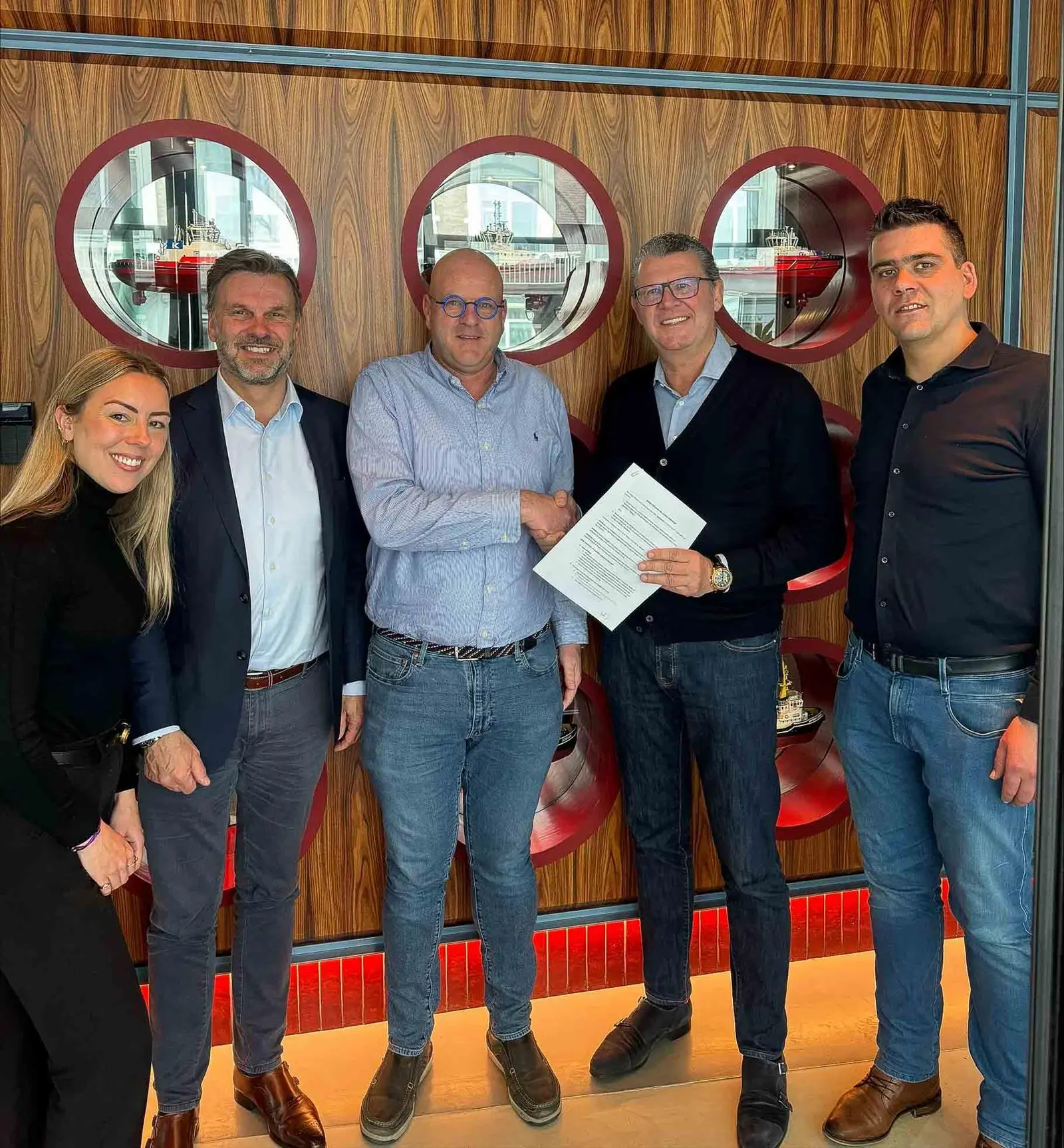 Kotug and Padmos sign contract for construction of the E-Pusher tug range range (Kotug)
