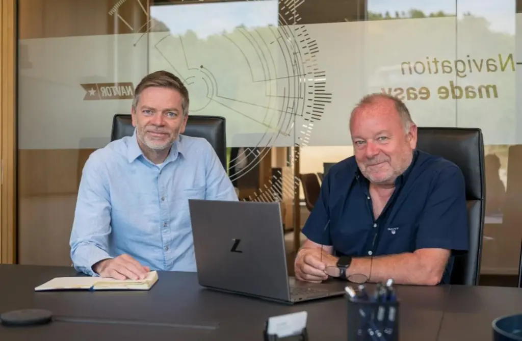 Bjørn Kristian Sæstad, OEM Director, and Paul Elgar, OEM Business Relations at NAVTOR
