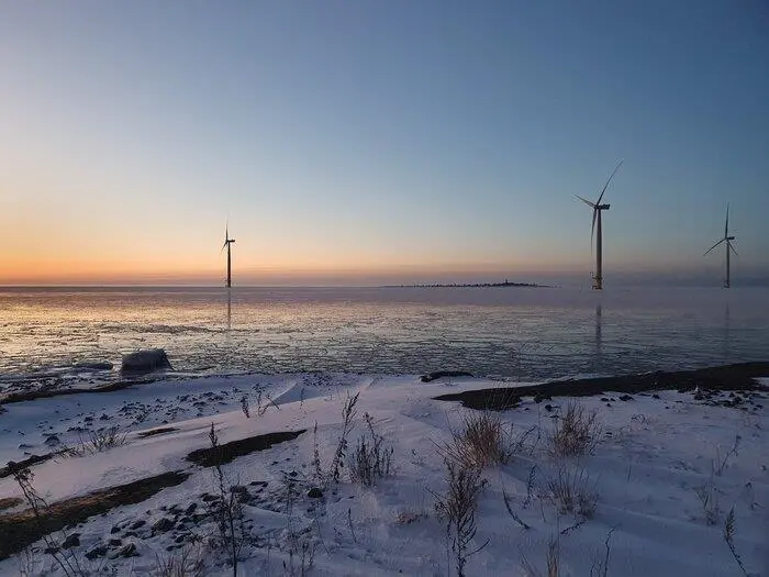 Tahkoluoto wind farm - believed to be the first in frozen sea conditions