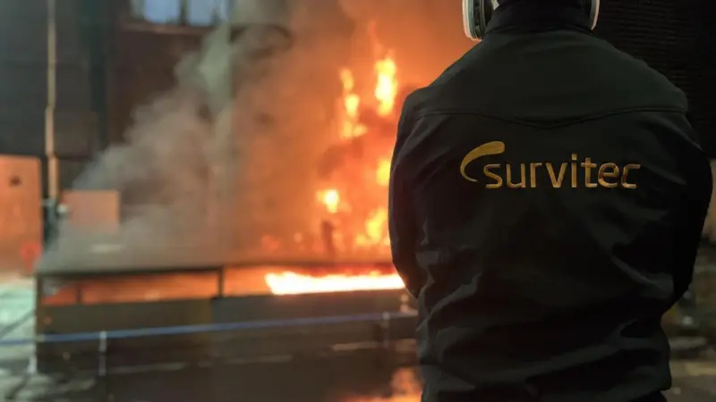 Tests by Survitec have confirmed that traditional water mist fire suppression mechanisms do not perform as expected on methanol pool fires