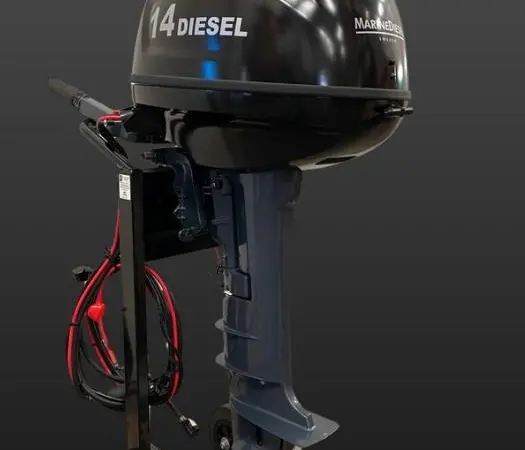 The D14's 500cc diesel powerhead promises the same performance as a 25hp gasoline motor