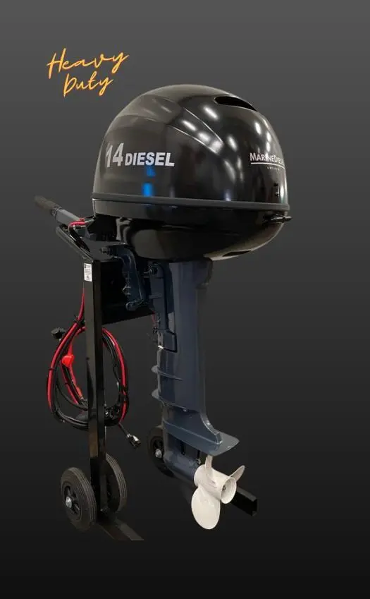 The D14's 500cc diesel powerhead promises the same performance as a 25hp gasoline motor