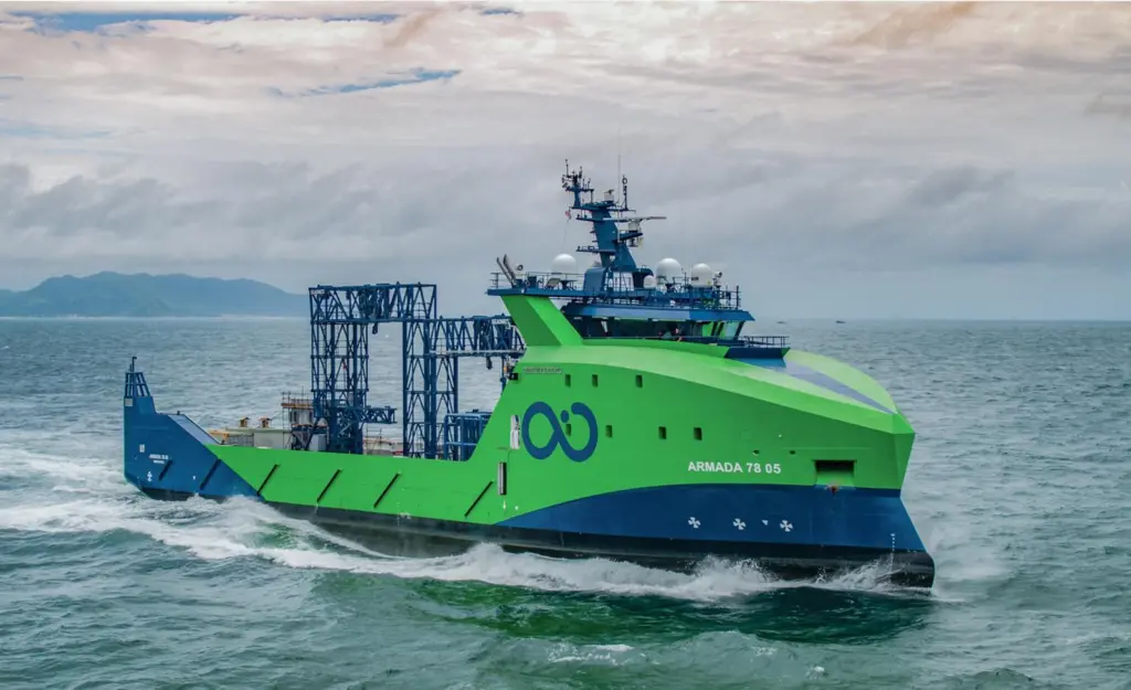 Ocean Infinity’s 78m low-to-no-crew motherships will launch and recover smaller unmanned craft
