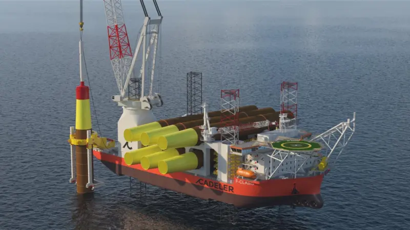 Cadeler offshore wind installation vessel