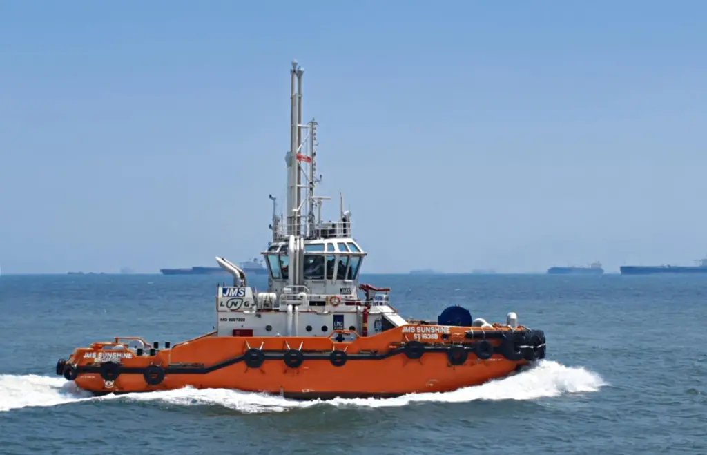 The 'JMS Sunshine' at the Port of Singapore