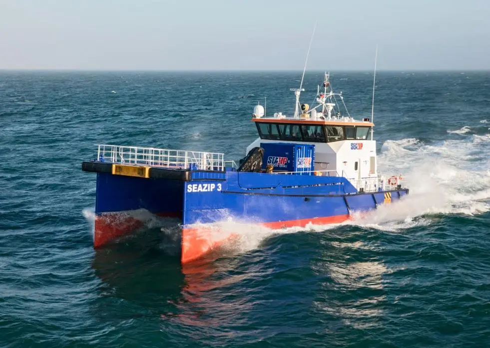 SeaZip3 features the Damen TwinAxe catamaran hull shape