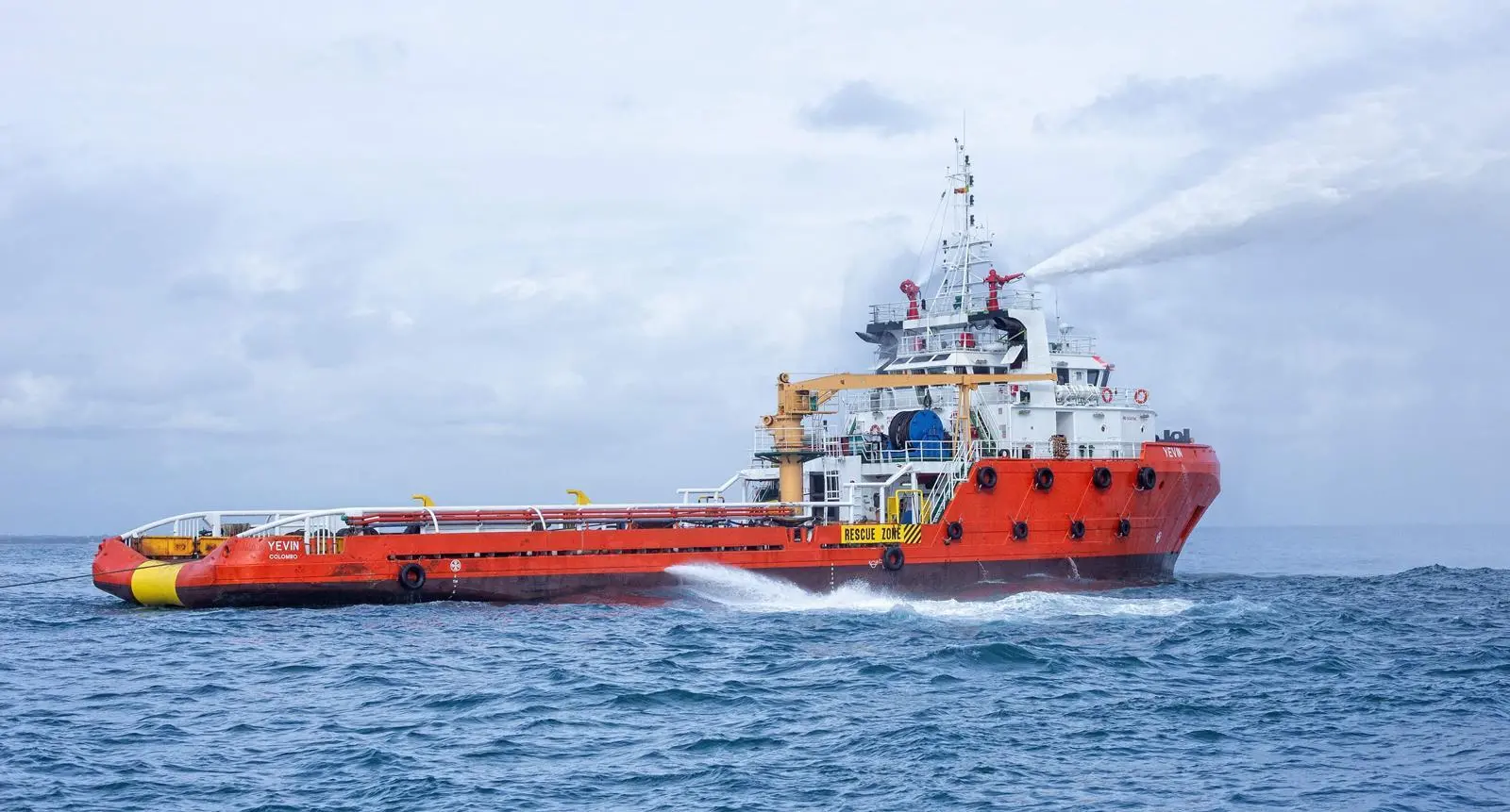 GAC Sri Lanka's Anchor Handling Tug 'Yevin' with fire fighting capabilities