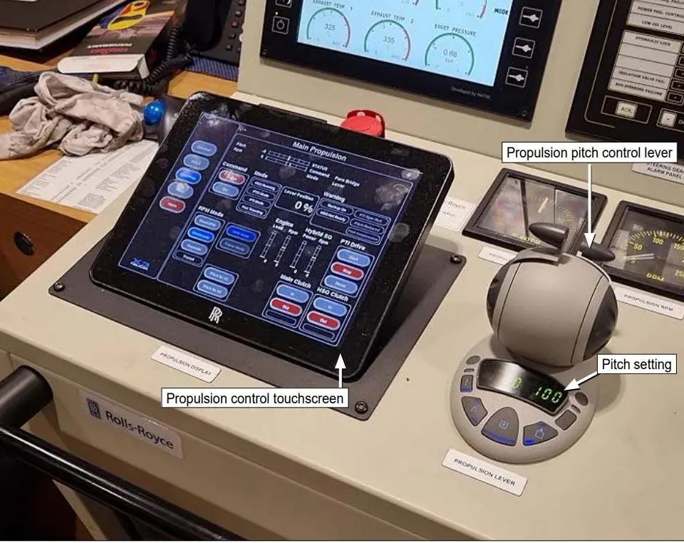 Engine control room propulsion control system (MAIB)