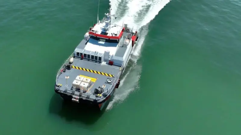 Supa Swath vessel on the water