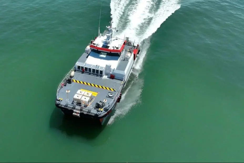 Supa Swath vessel on the water