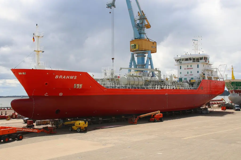 GEFO's 'Brahms' has an a full overhaul at Strela Shiprepair Yard