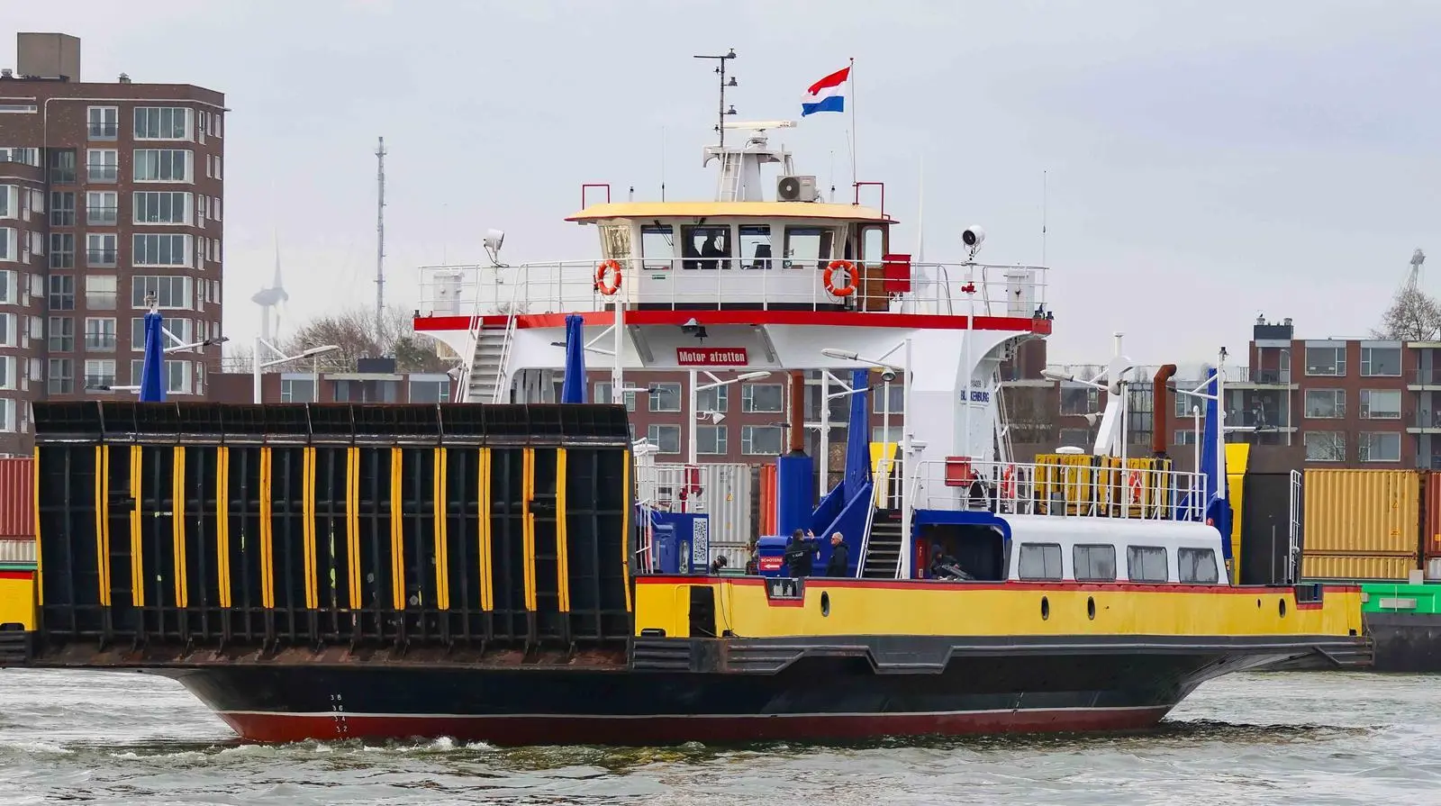 The ferry 'Blankenburg' has Voith Schneider Propellers at end end of the vessel (Peter Barker)