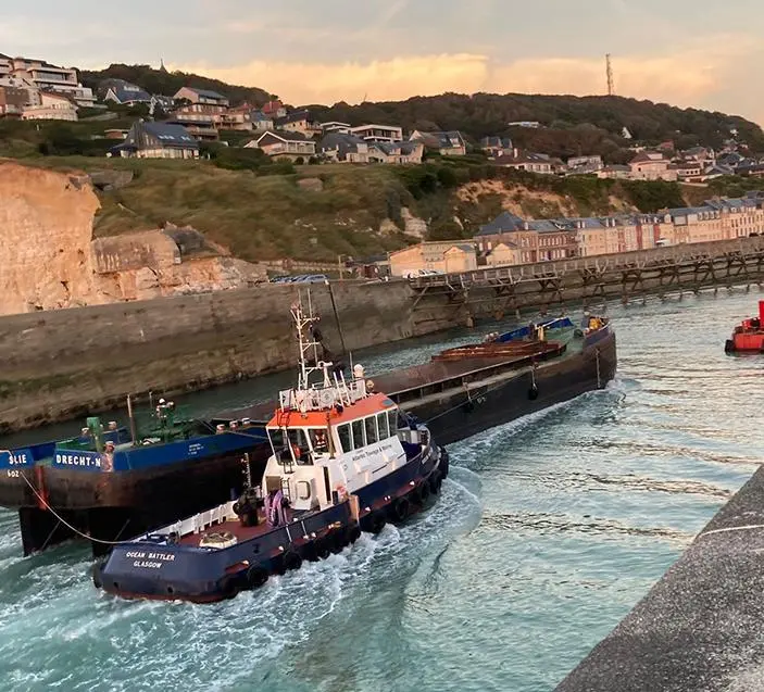 In addition to shiphandling barge transportation is among Atlantic Towing's activities (Atlantic Towing