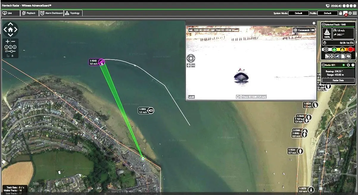 Navtech VTS detection and tracking
