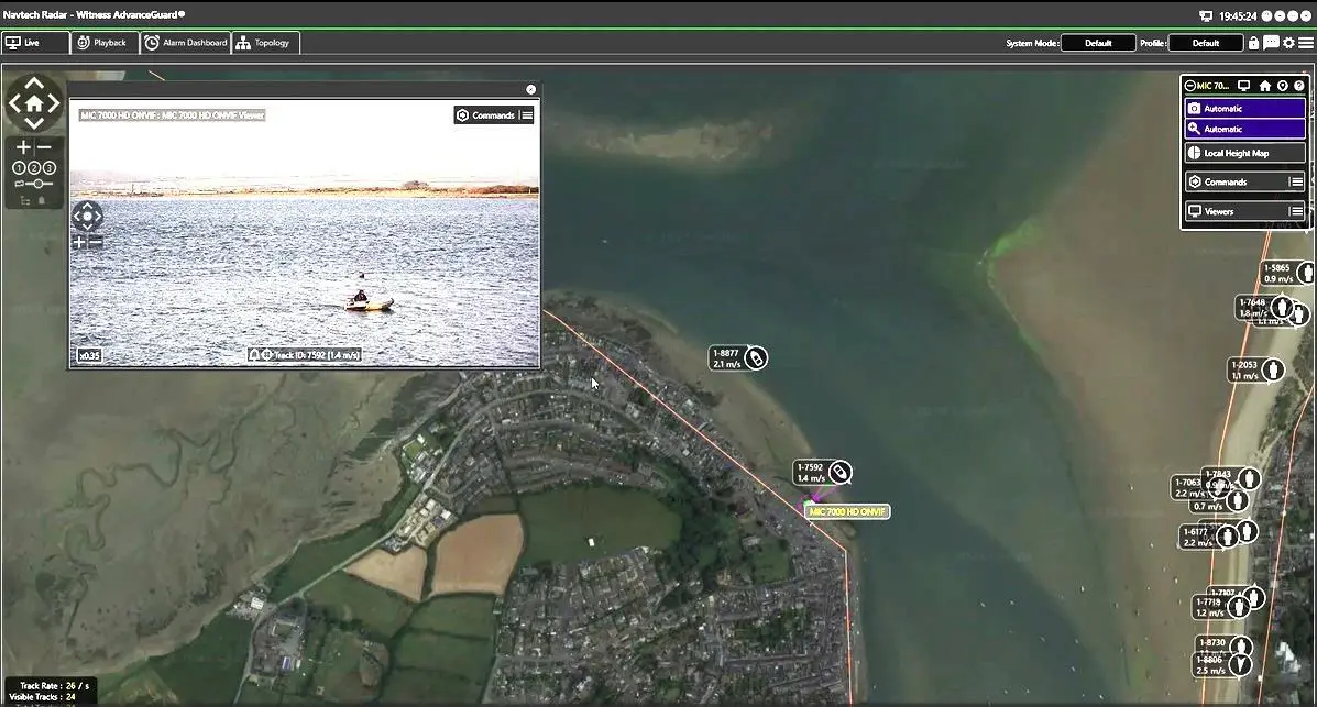 Navtech VTS People on Beach Small Object Detection