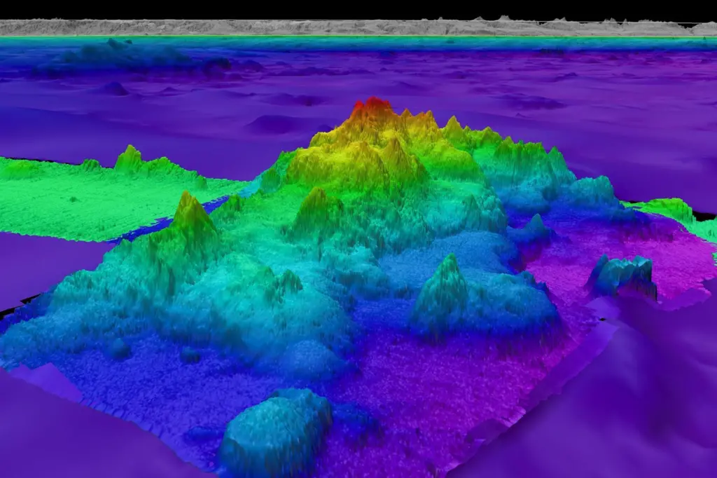The image shows the third of four seamounts discovered by the Seabed 360 project