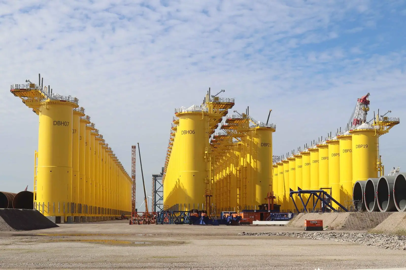 Wind farm activity in the North Sea is growing rapidly (Peter Barker)
