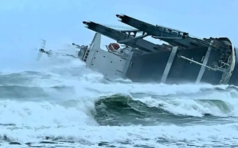 Grounded cargo vessel MV Ultra Galaxy