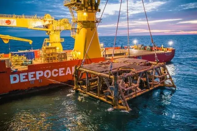 DeepOcean removing BP's Subsea Isolation Valve during the Miller decommissioning project