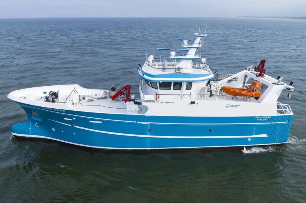 The fishing-training vessel 'Skulebas' will have the first Pelican fuel cell installation (Hvide Sande Shipyard)