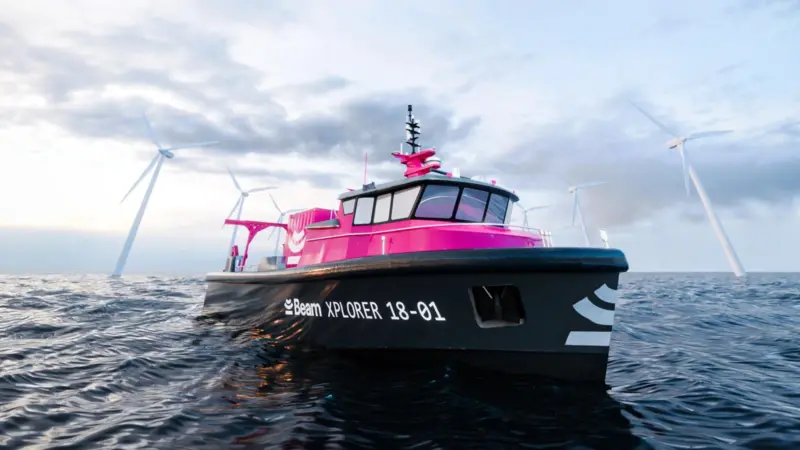 The image shows a render of the Beam Xplorer