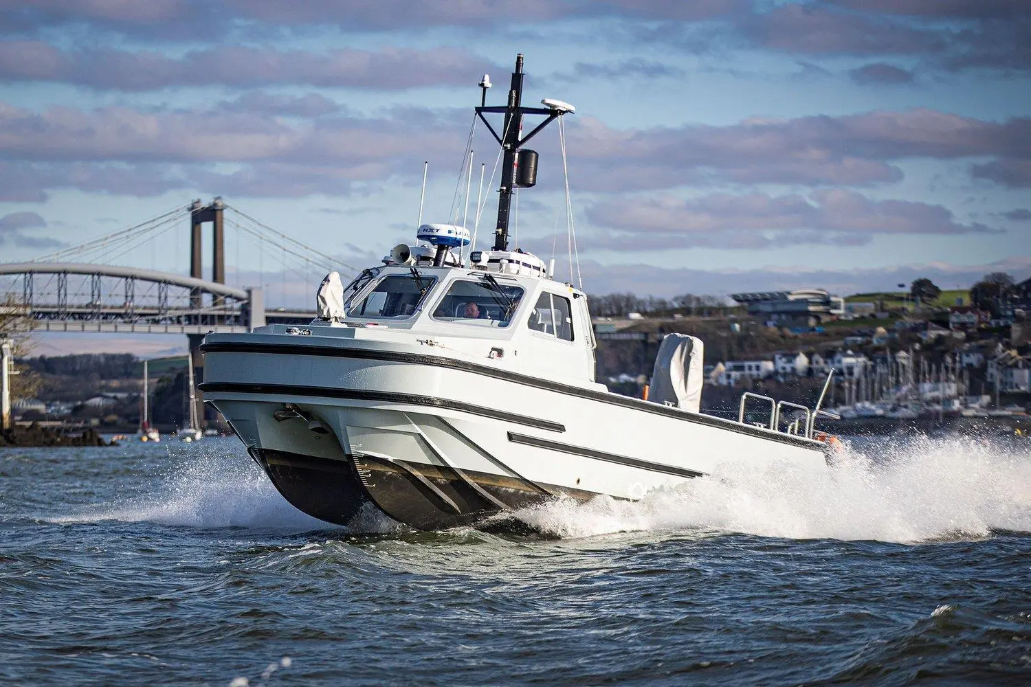 HMS Raleigh - one of the fleet of Project Vahana workboats