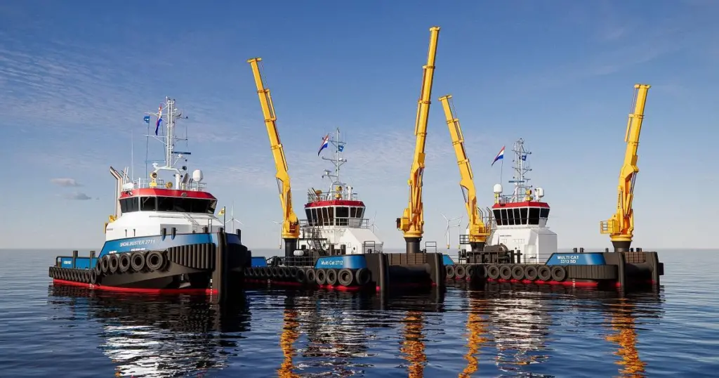 Damen's latest trio is in anticipation of demand for dredging support vessels in the Middle East (Damen)