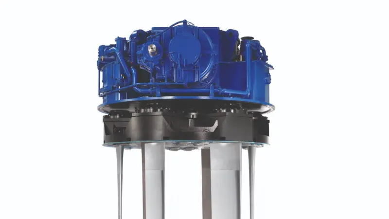 The picture shows the Voith Schneider Propeller VSP36