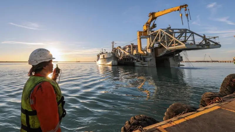 Jan De Nul's dredger ‘Fernão de Magalhães’ at work in Morocco