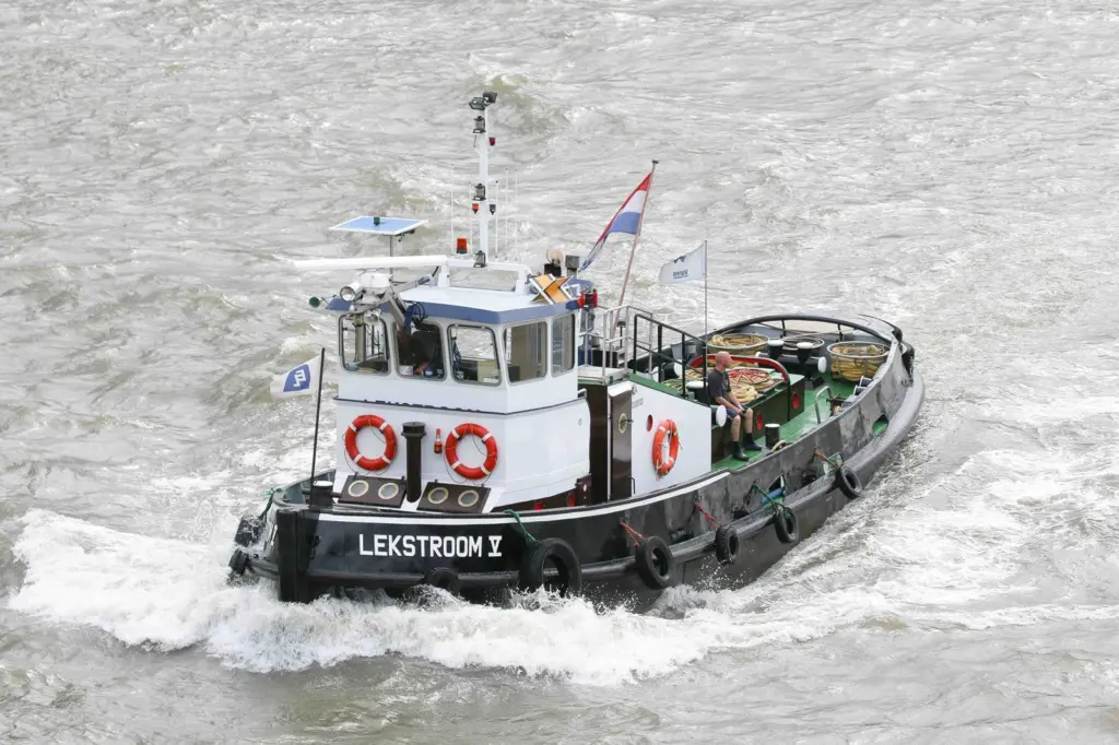 Lekstroom's tugs are familar sights on the Netherlands inland waterways (Peter Barker)
