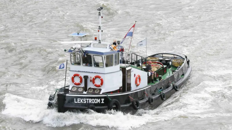 Lekstroom's tugs are familar sights on the Netherlands inland waterways (Peter Barker)
