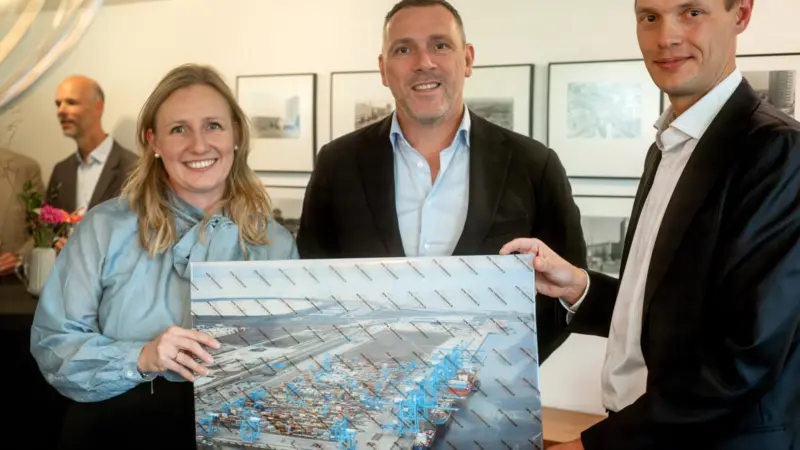Ina Barge (RSP), Harold Kunst (AMPOT MVII) and Tiemo Arkesteijn (RSP) Photo Marc Nolte