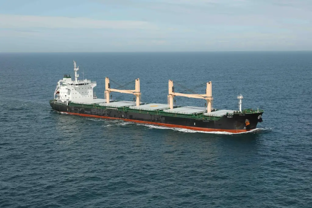 'Ruby' is now in Great Yarmouth awaiting cargo transhipment (Dover Strait Shipping - FotoFlite)