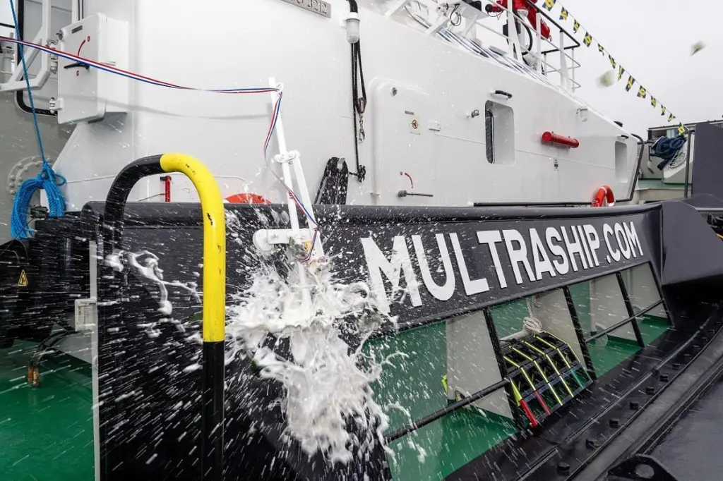 The ASD Tug 3212 'Multratug 36' was christened recently in Terneuzen (Damen)
