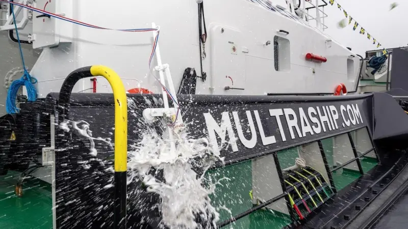 The ASD Tug 3212 'Multratug 36' was christened recently in Terneuzen (Damen)