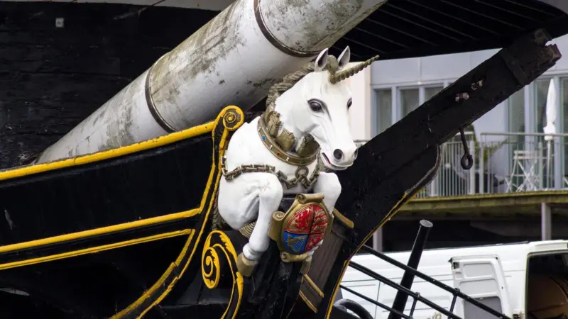HMS Unicorn figurehead close-up