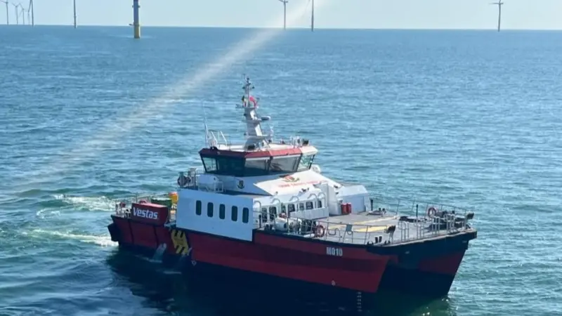 The image shows an advanced Supa Swath vessel